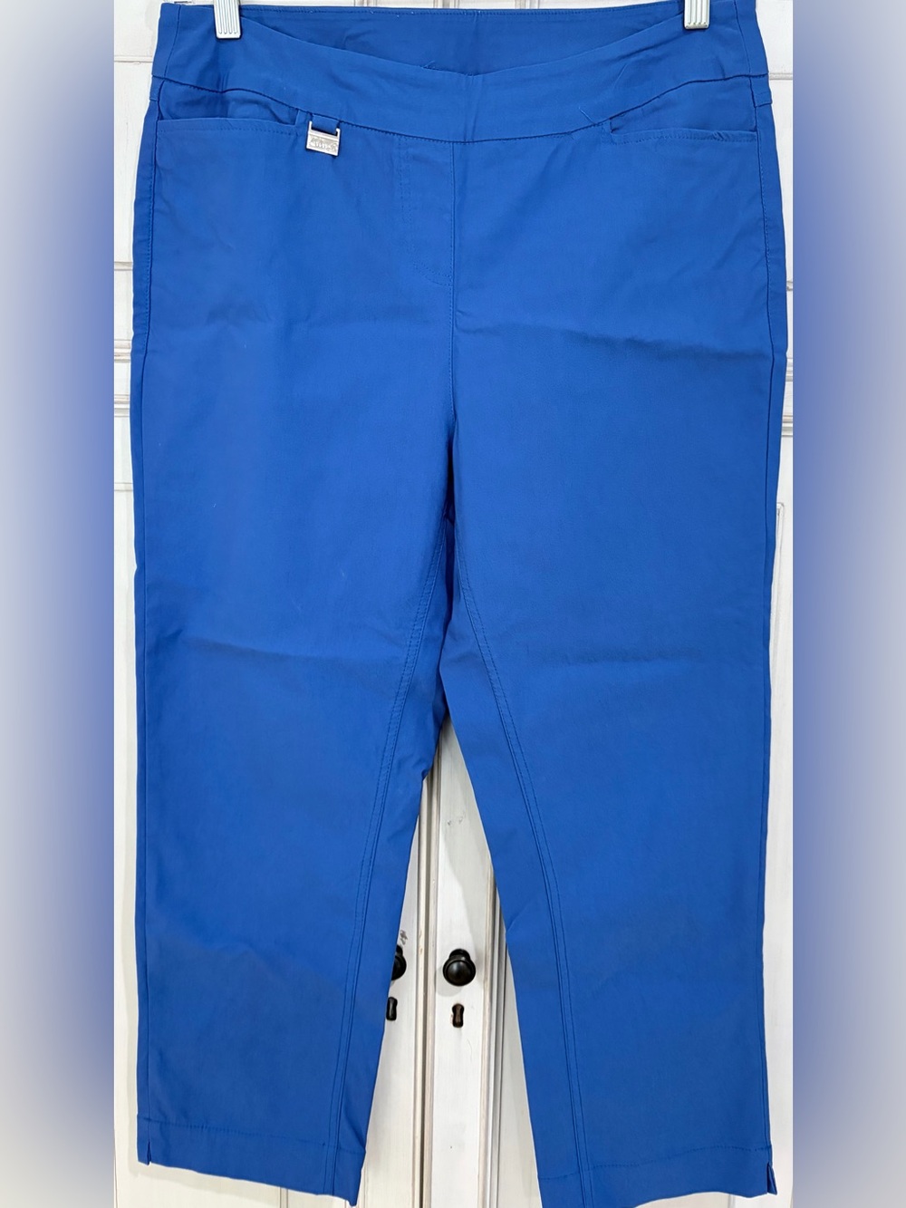 PRELOVED SZ 12 Lulu-B Royal Blue Contemporary Capri Pants Great Condition